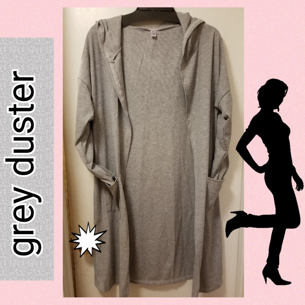 Grey Duster / Sweater  (open size)